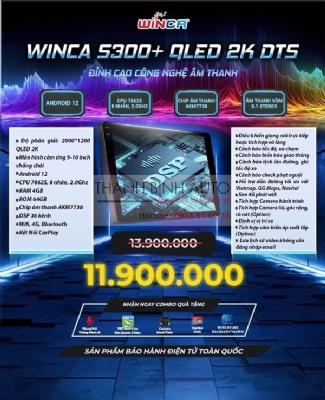 Màn hình Android Winca S300+ Qled 2K DTS